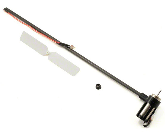 Blade Tail Boom Assembly w/Motor, Mount, Rotor: 120SR
